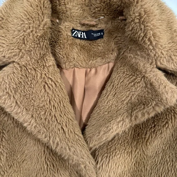 Zara Women's Brown Teddy Jacket - Picture 2 of 5